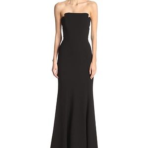 Jill Jill Stuart Black Strapless Mermaid Gown